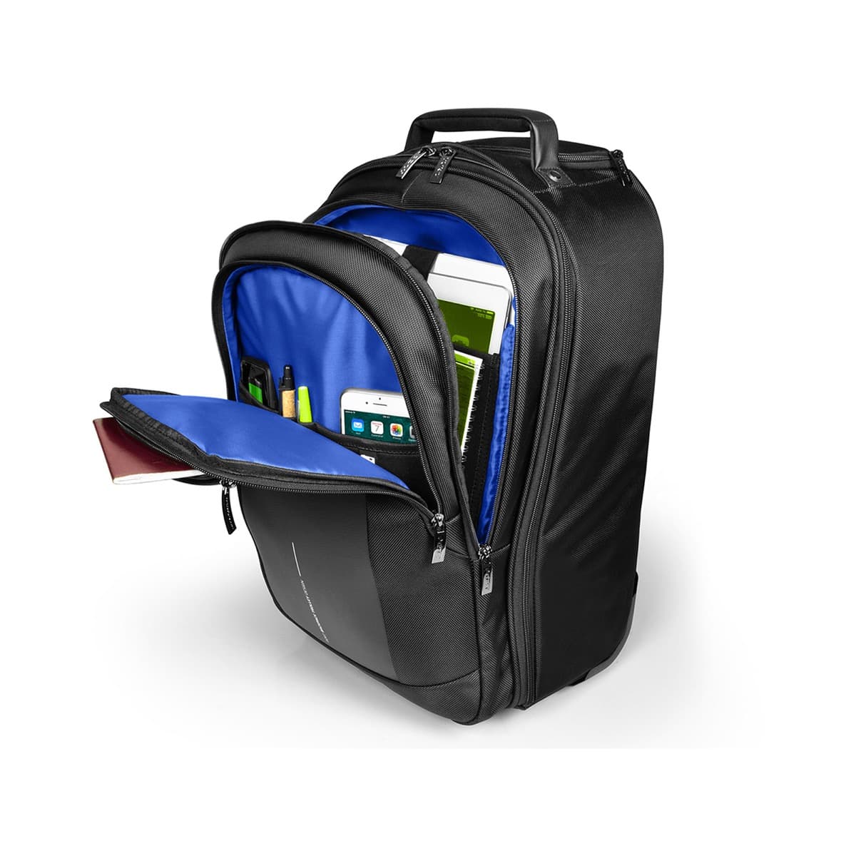 Port Chicago Evo Black 15.6" Trolley Backpack — image 1