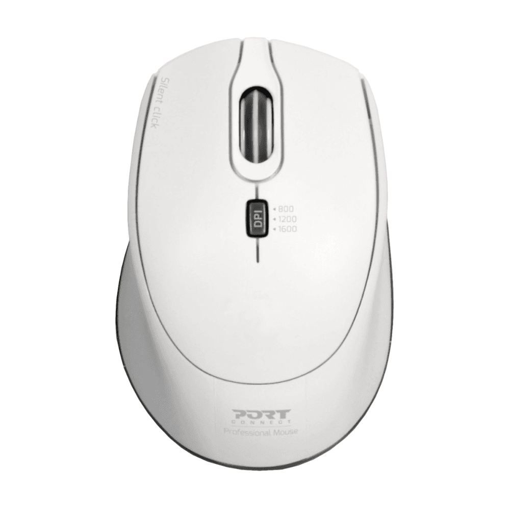 Port Office Pro Silent White Wireless Mouse — image 1