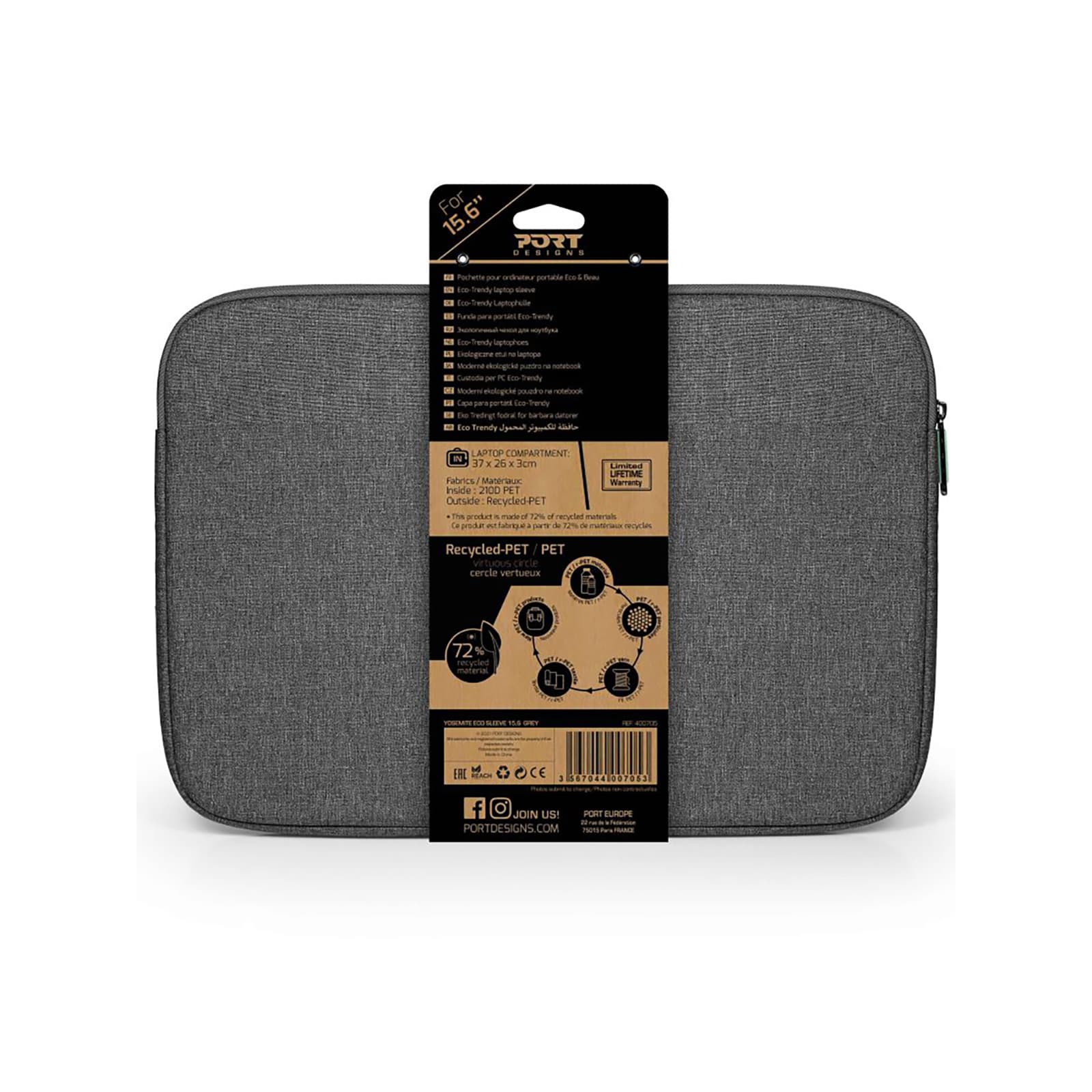 Port Yosemite Eco Grey 15.6" Sleeve — image 1
