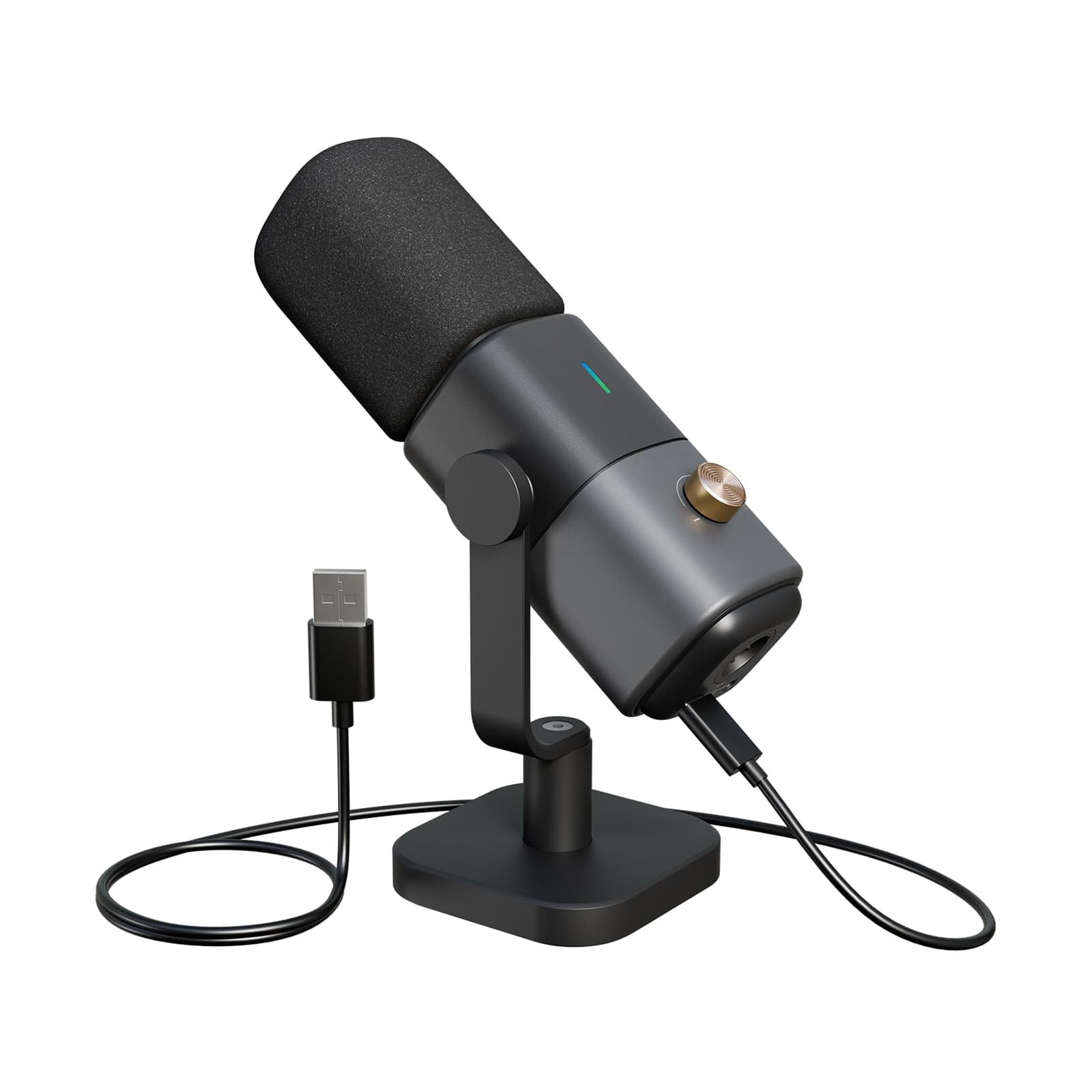 NearStream Podcast & Streaming Dynamic Microphone with Desk Stand — image 1
