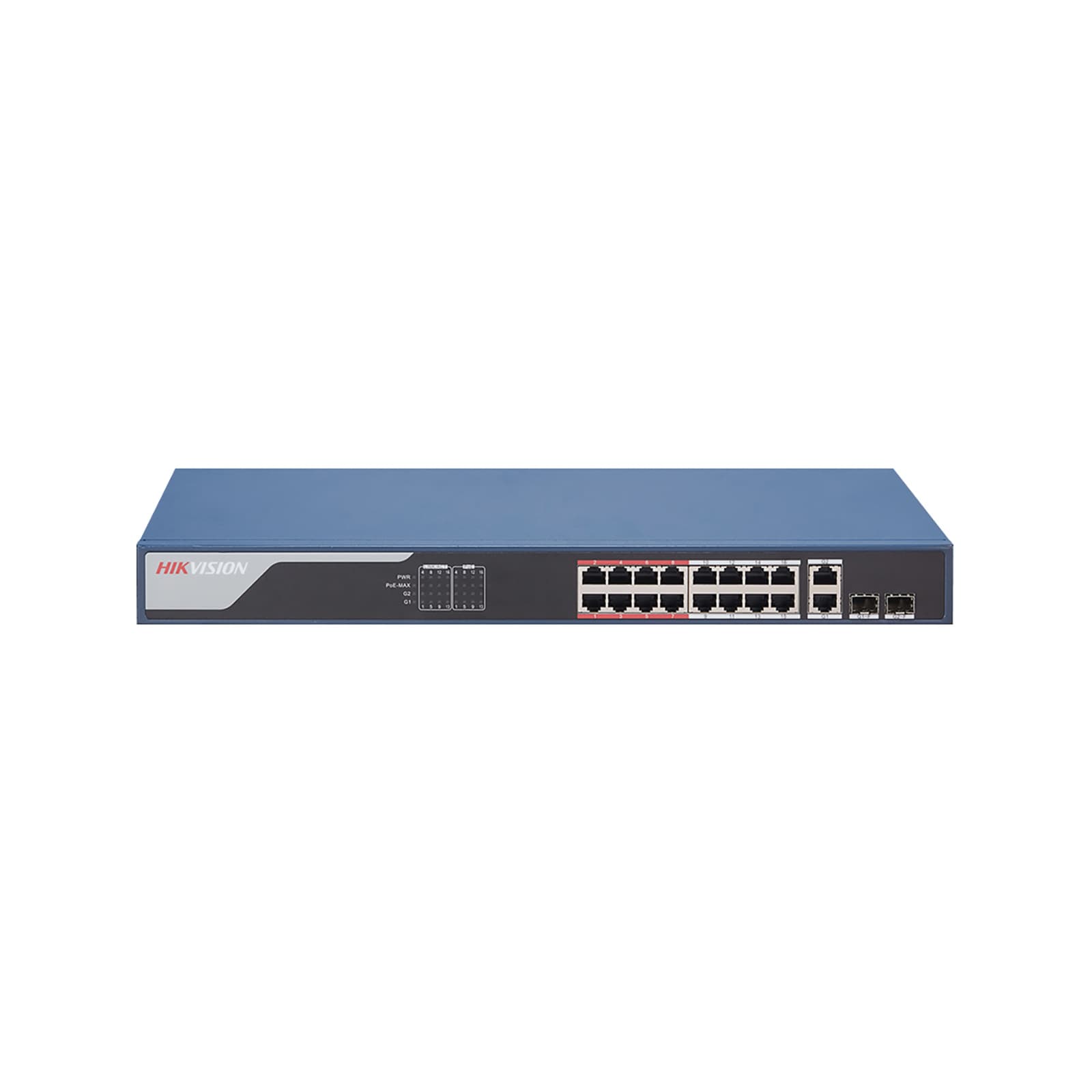 Hikvision L2 Smart Managed 16 100M POE 2X100MM Combo Port — image 1