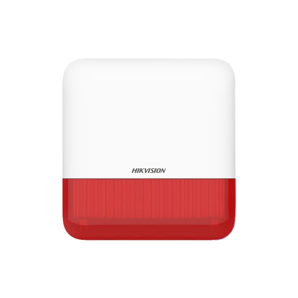 Hikvision AX Pro Red Wireless Outdoor Sounder — image 1