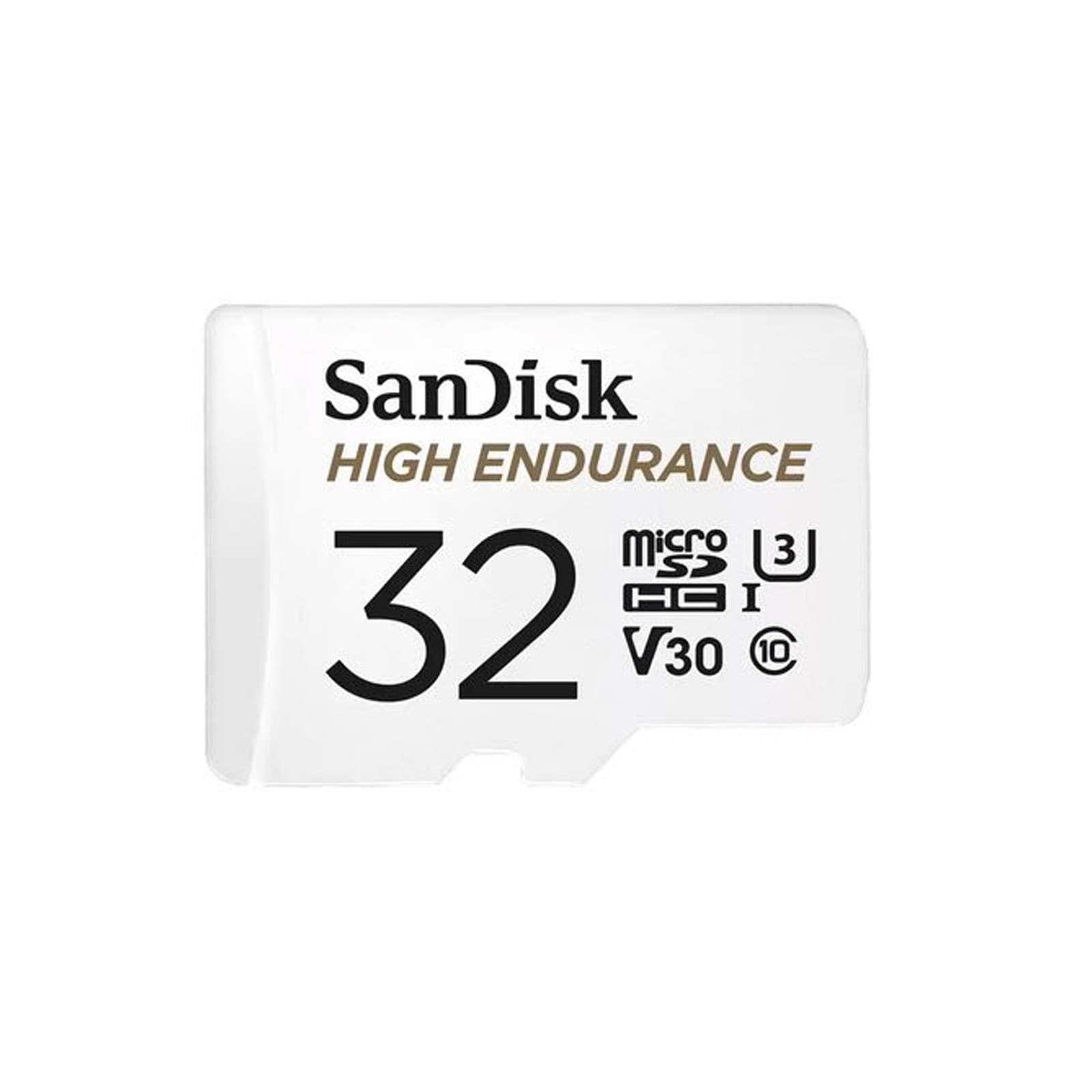 Sandisk High Endurance 32GB Class 3 MicroSDXC Card with Adapter — image 1