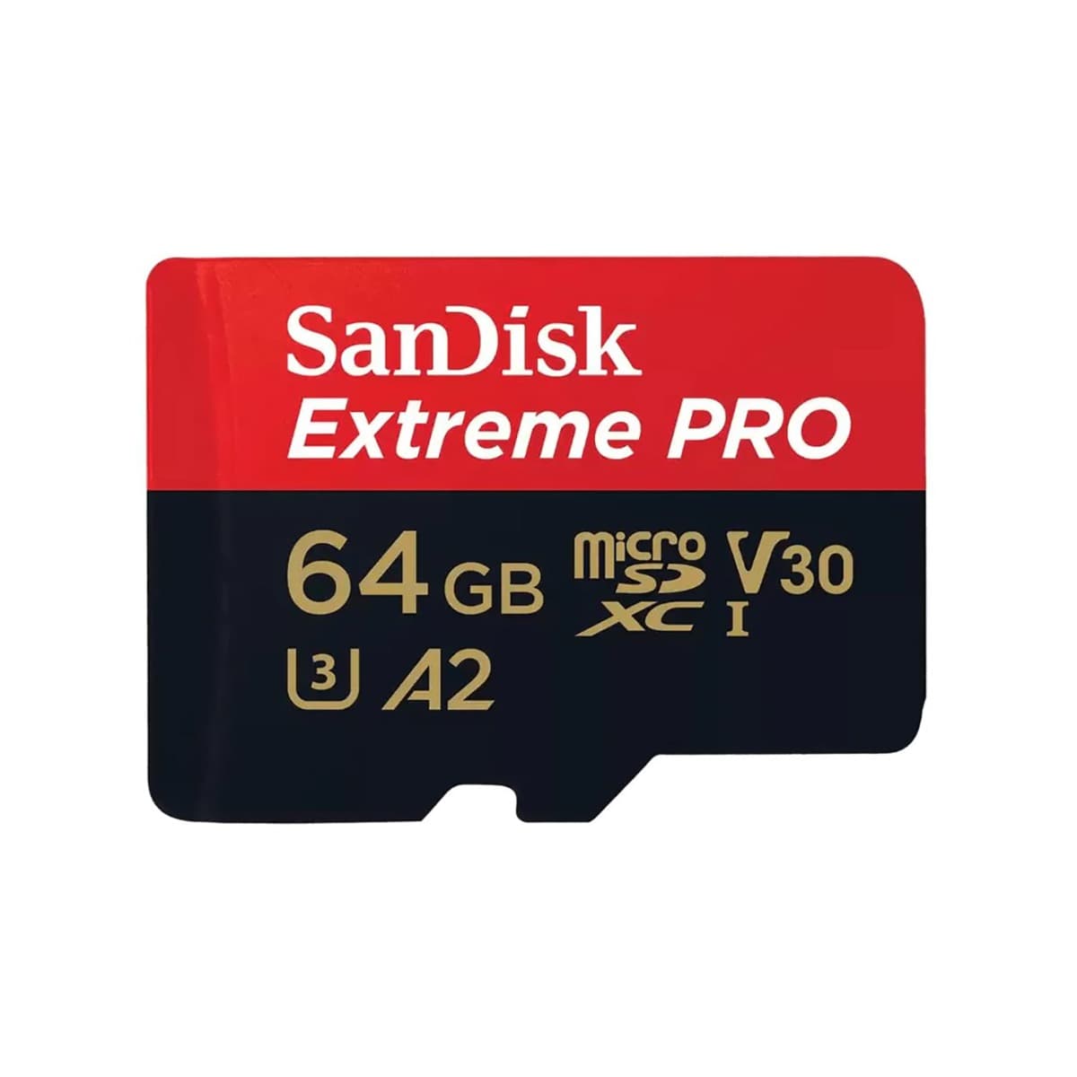 Sandisk Extreme Pro 64GB 4K Video MicroSDXC Card with Adapter — image 1