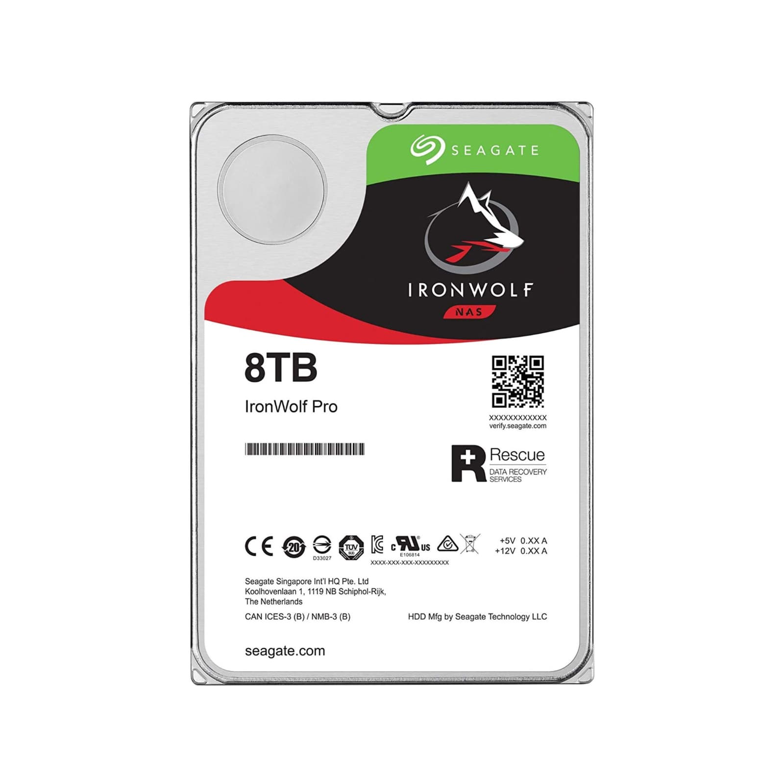 Seagate Ironwolf NAS 8TB 3.5" SATA Internal HDD — image 1