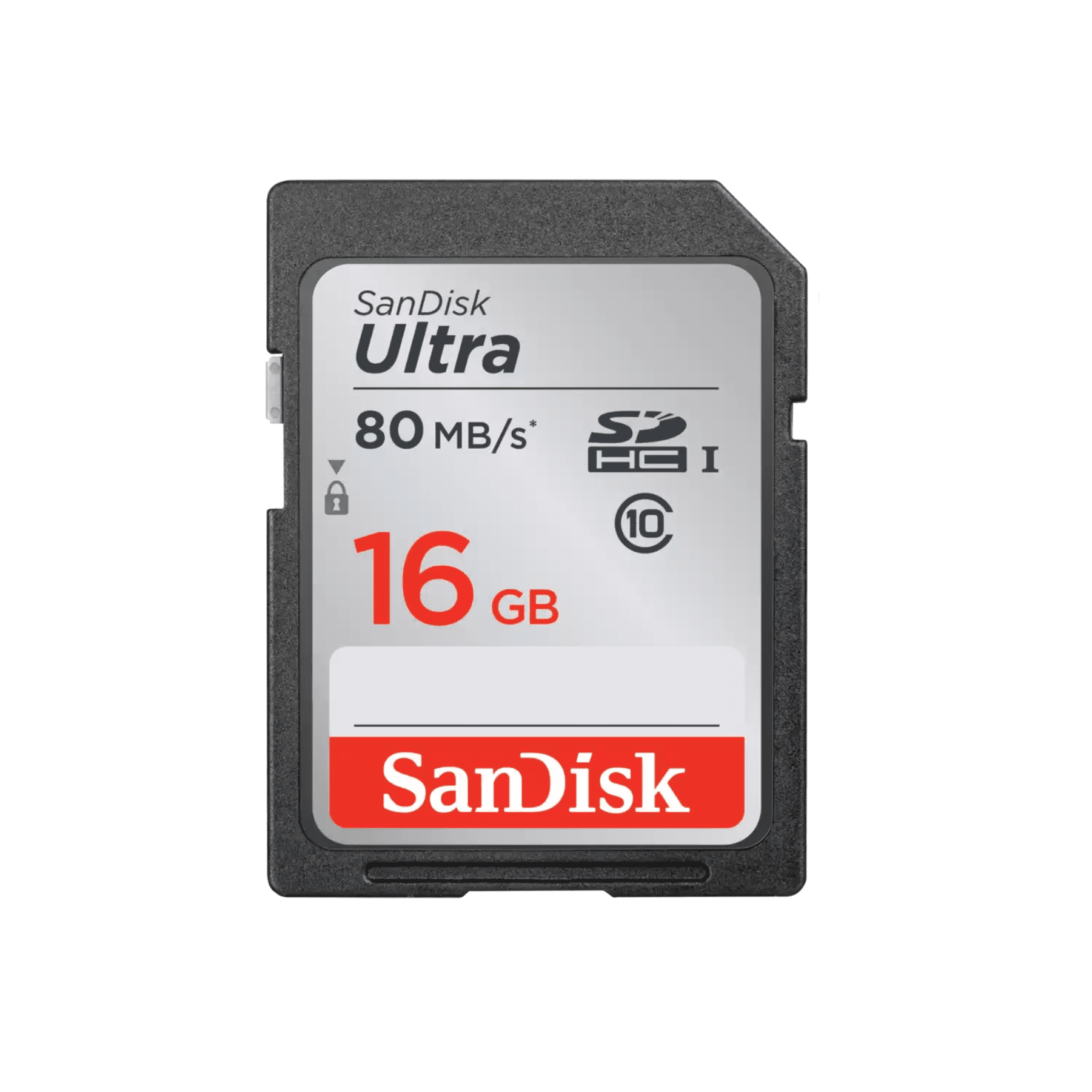 SanDisk Ultra 16GB SDHC Memory Card 80MB/s, Class 10 UHS-I — image 1