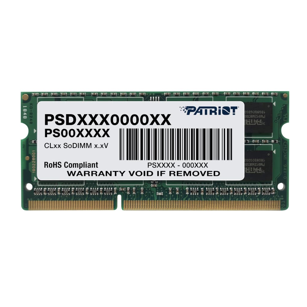 Patriot Signature Line 4GB 1600MHz DDR3 Dual Rank SODIMM Notebook Memory — image 1