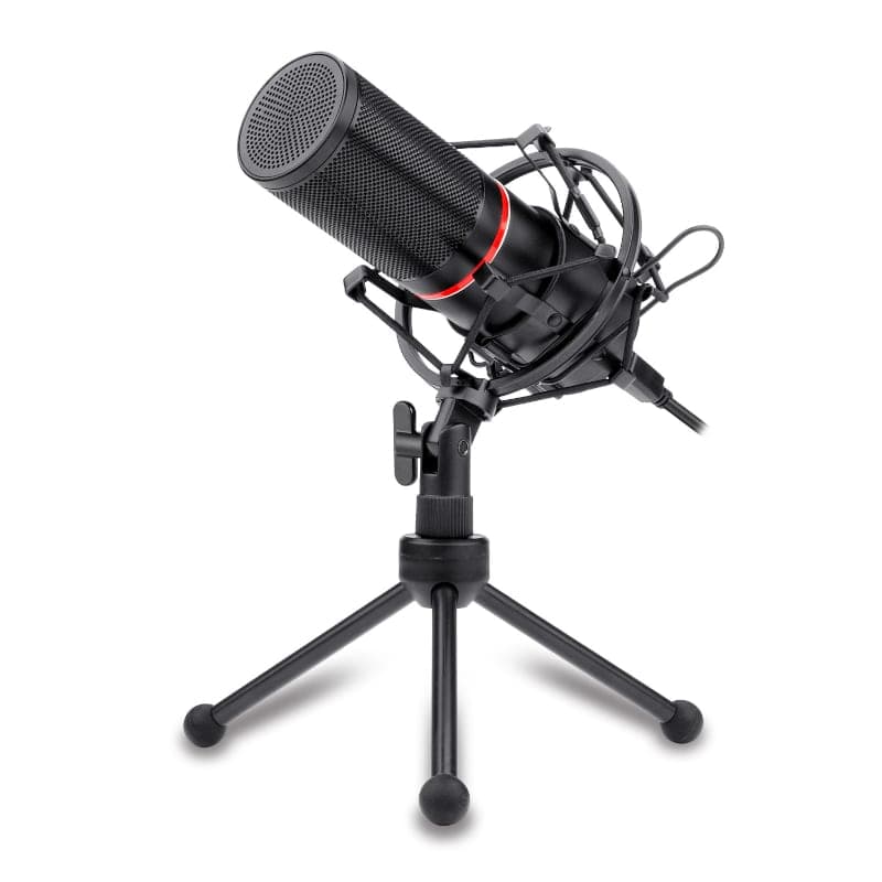 REDRAGON BLAZAR Cardioid USB Gaming Mic and Tripod - Black — image 1