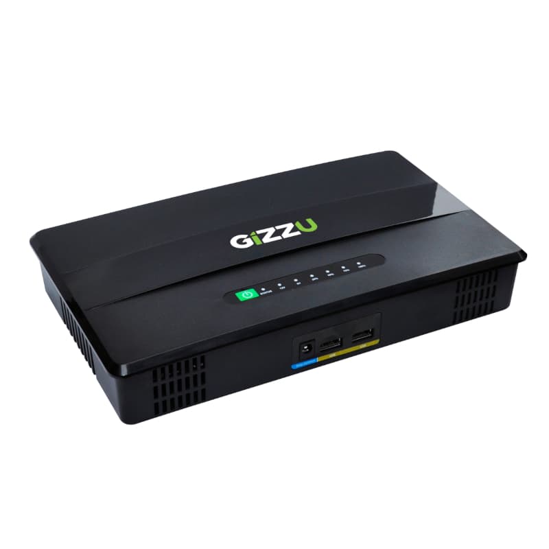 GIZZU 60W 65Wh 17600mAh Mini POE DC UPS Lithium - Black — image 1