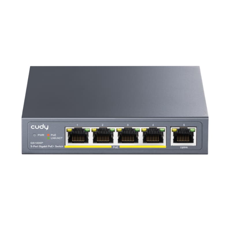 Cudy 5-Port Gigabit PoE+ Unmanaged Switch — image 1