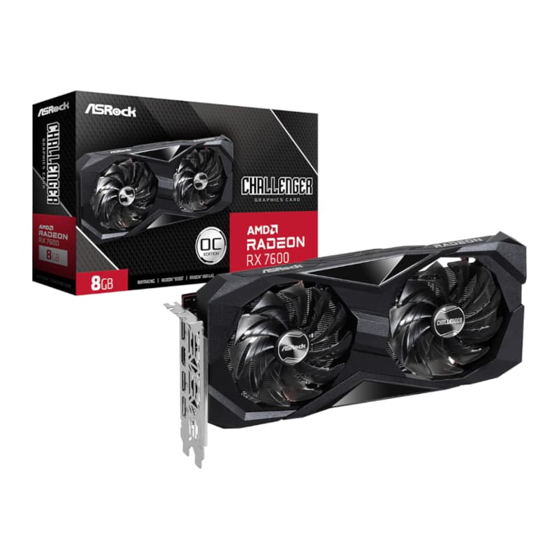 ASRock Radeon RX7600 Challenger 8G OC GDDR6 128-BIT Graphics Card — image 1