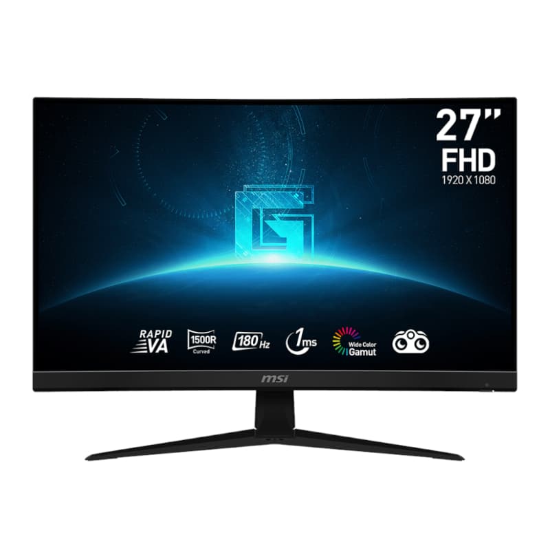 MSI G27C4 E3 27" Gaming Monitor 1920 x 1080 (FHD) VA 170Hz FreeSync Premium HDMI Displayport Tilt Black — image 1