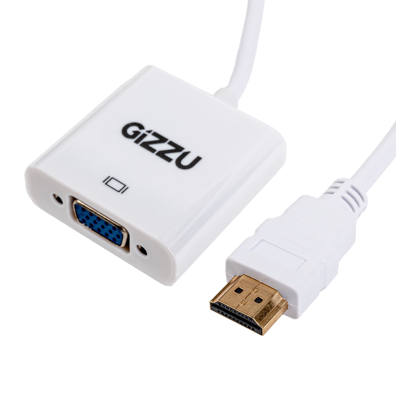 Gizzu 1080P HDMI to VGA Adapter with Audio — image 1