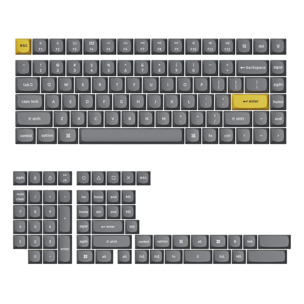 Keychron Double Shot PBT OSA Full Keycap Set – Dark Grey — image 1