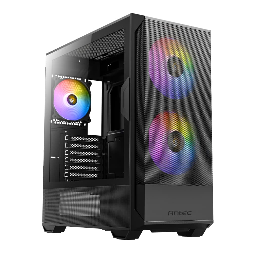 Antec NX416L ATX | Micro-ATX | ITX ARGB Mid-Tower Gaming Chassis - Black — image 1