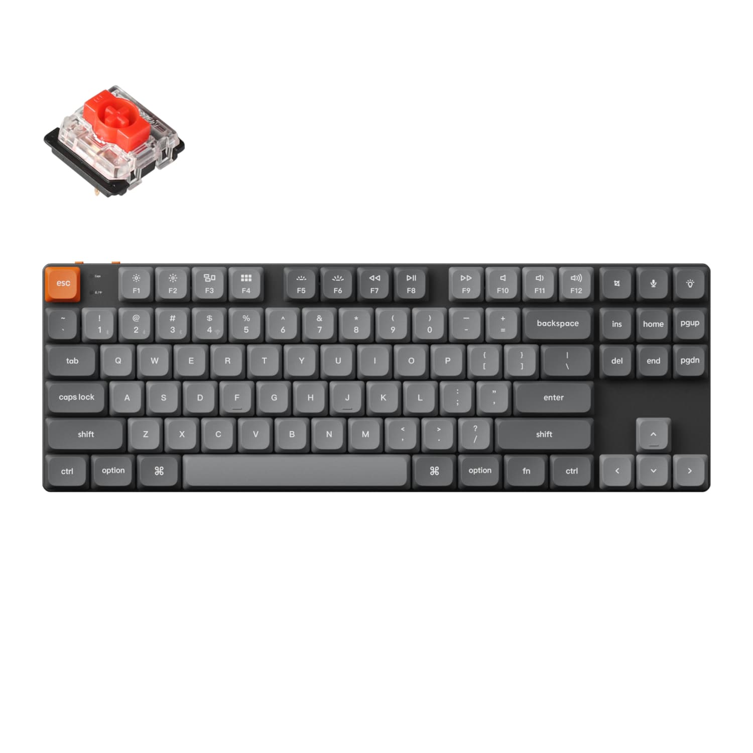 Keychron K1 Max QMK/VIA 80% Wireless Custom Mechanical Keyboard | RED Switches — image 1