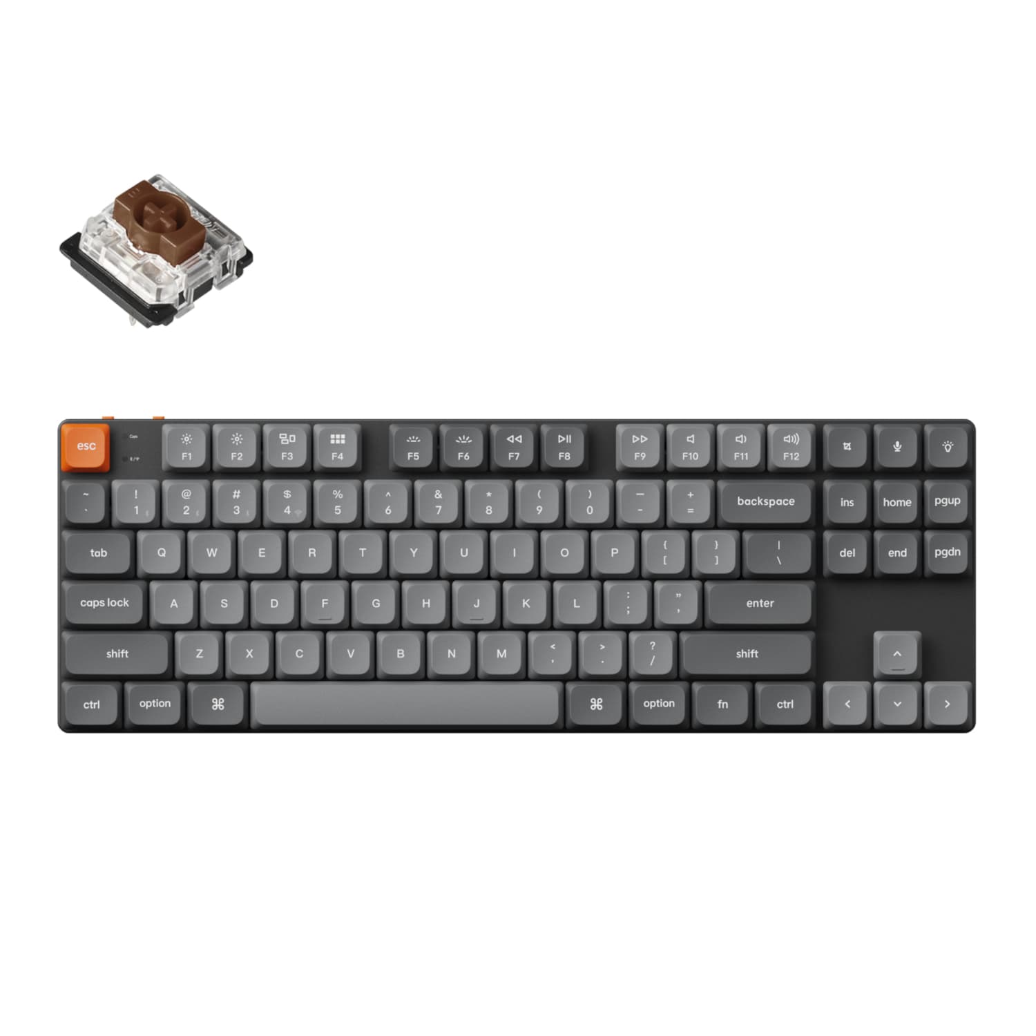 Keychron K1 Max QMK/VIA 80% Wireless Custom Mechanical Keyboard | BROWN Switches — image 1