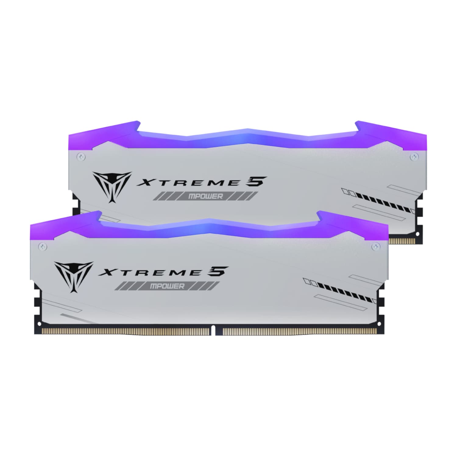 Patriot Viper Xtreme 5 RGB MPower 32GB 6000MHz DDR5 Desktop Gaming Memory Kit - Silver — image 1