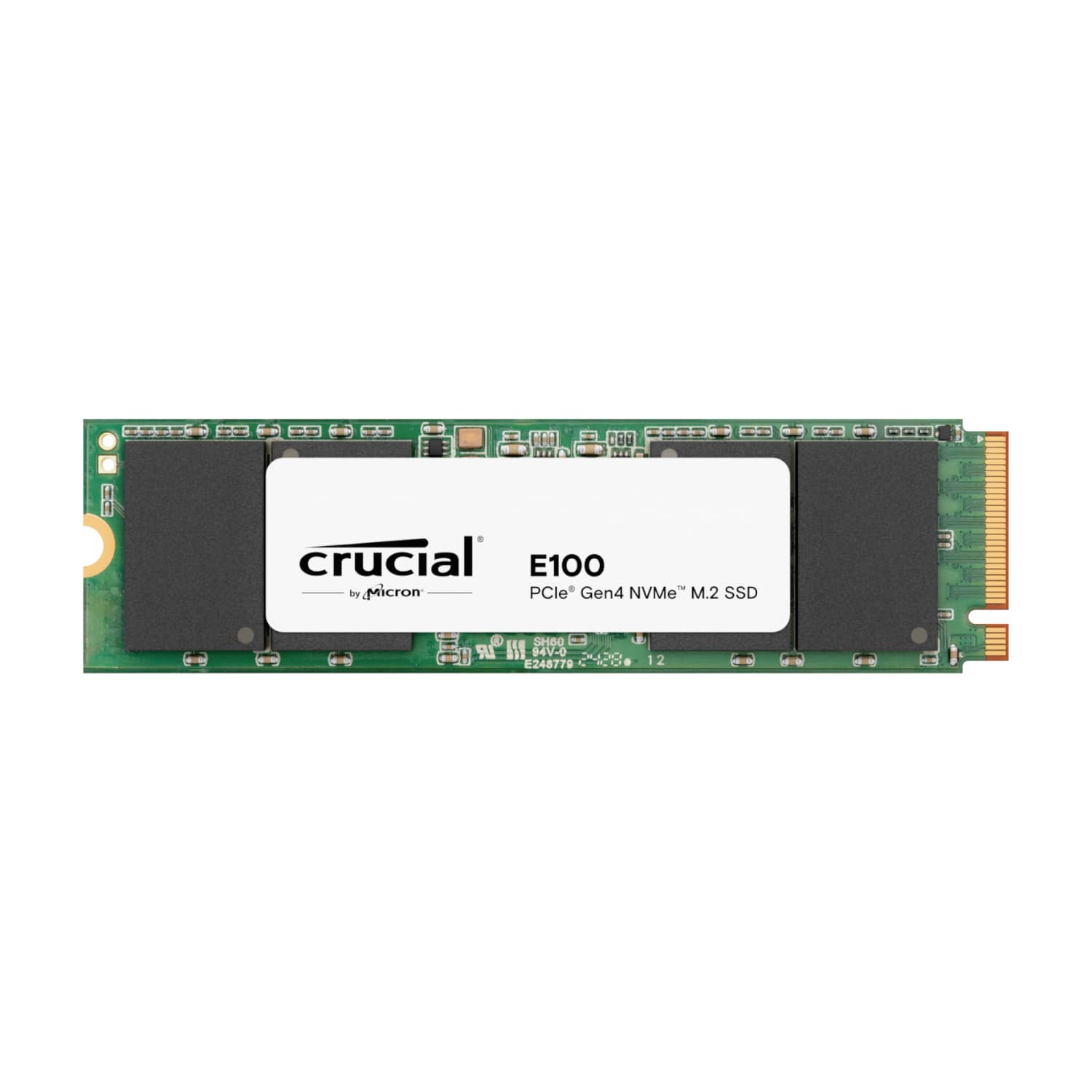Crucial E100 480GB PCIe Gen4 2280 NVMe M.2 SSD — image 1