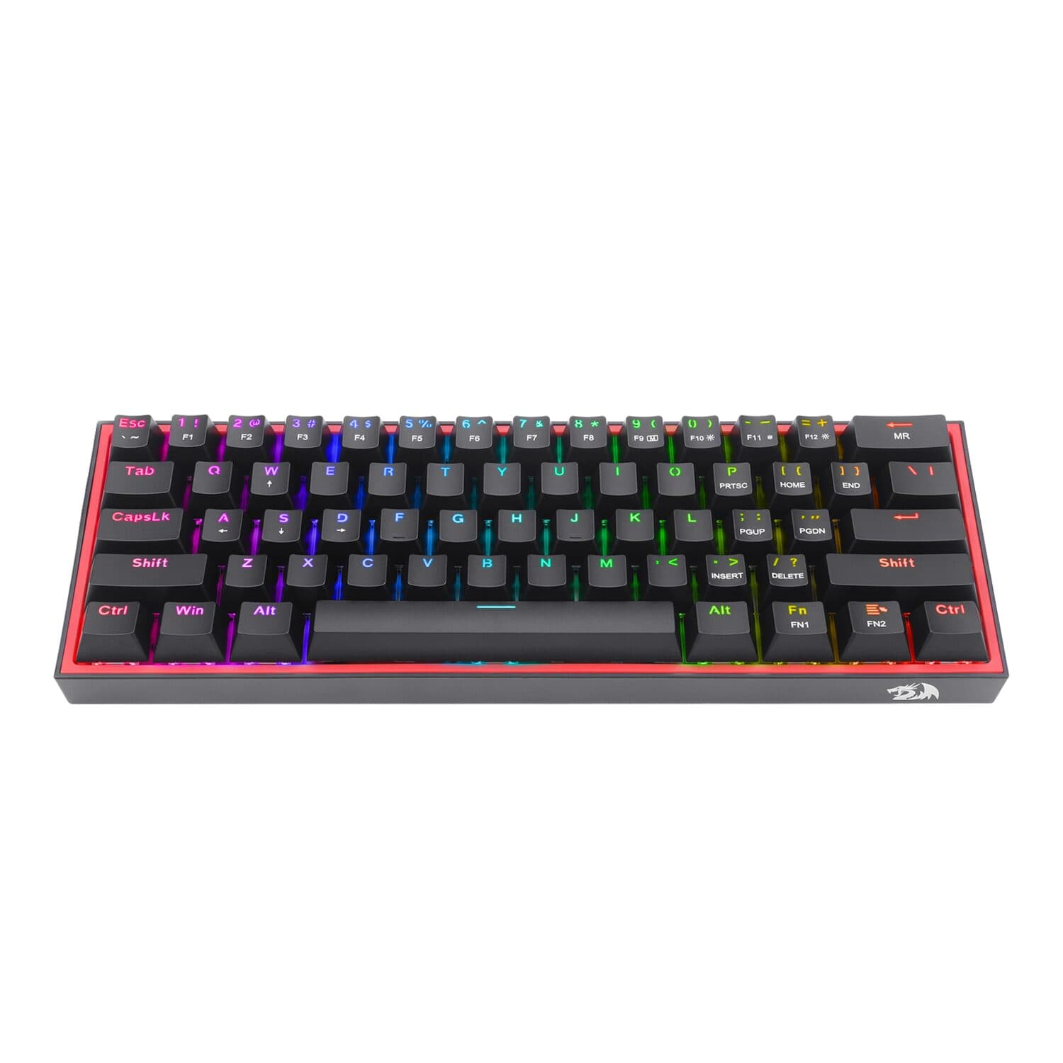 Redragon K617 FIZZ 60% Wired RGB Gaming Keyboard - Black — image 1