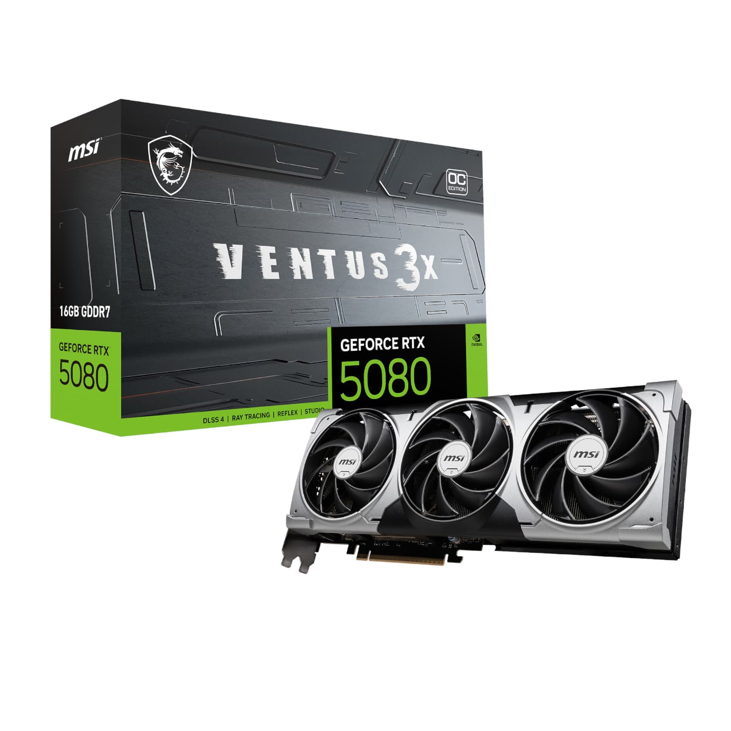 MSI GeForce RTX 5080 VENTUS 3X OC 16G Graphics Card — image 1