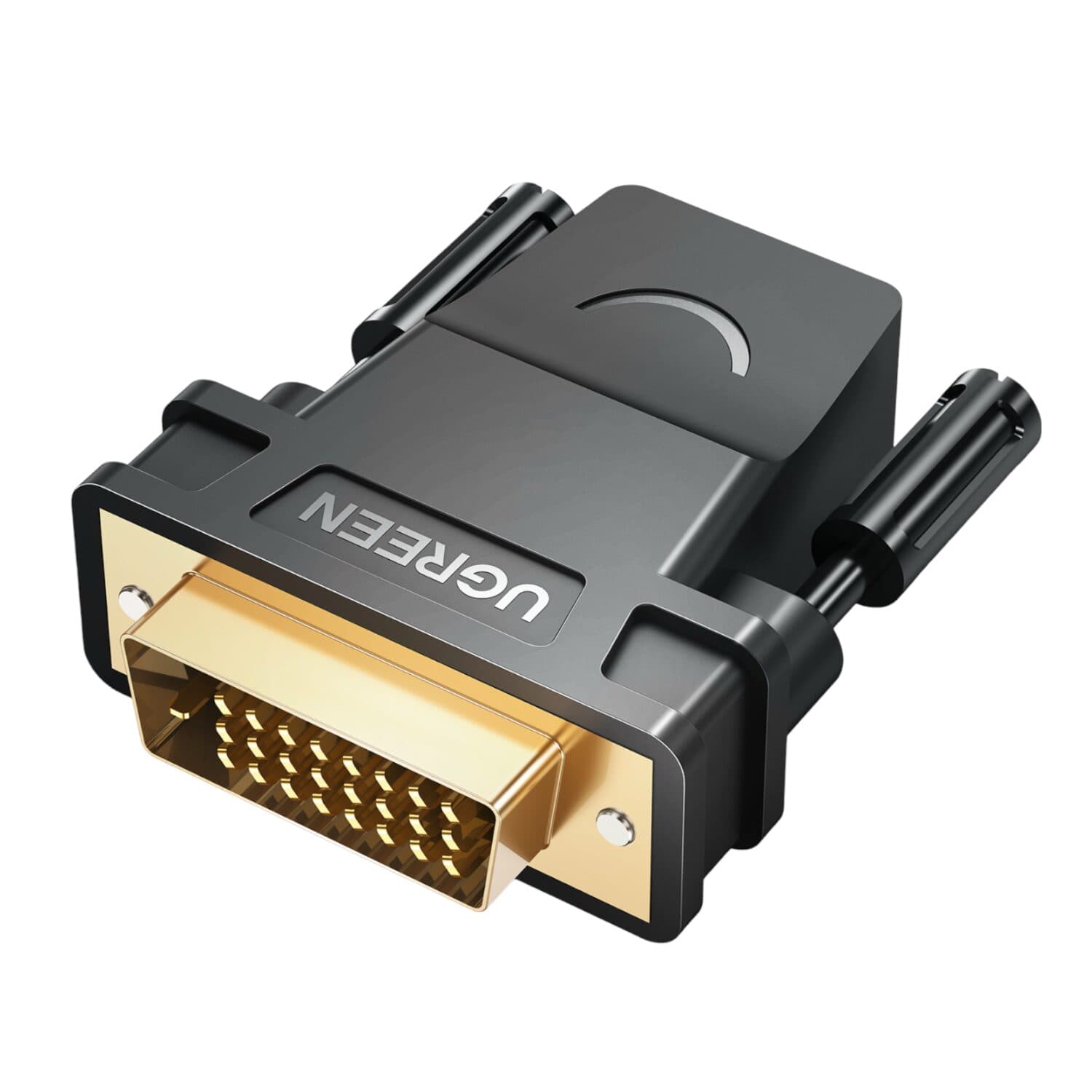UGREEN 20124-20124 DVI (24+1) Male to HDMI Female Adapter - Black — image 1