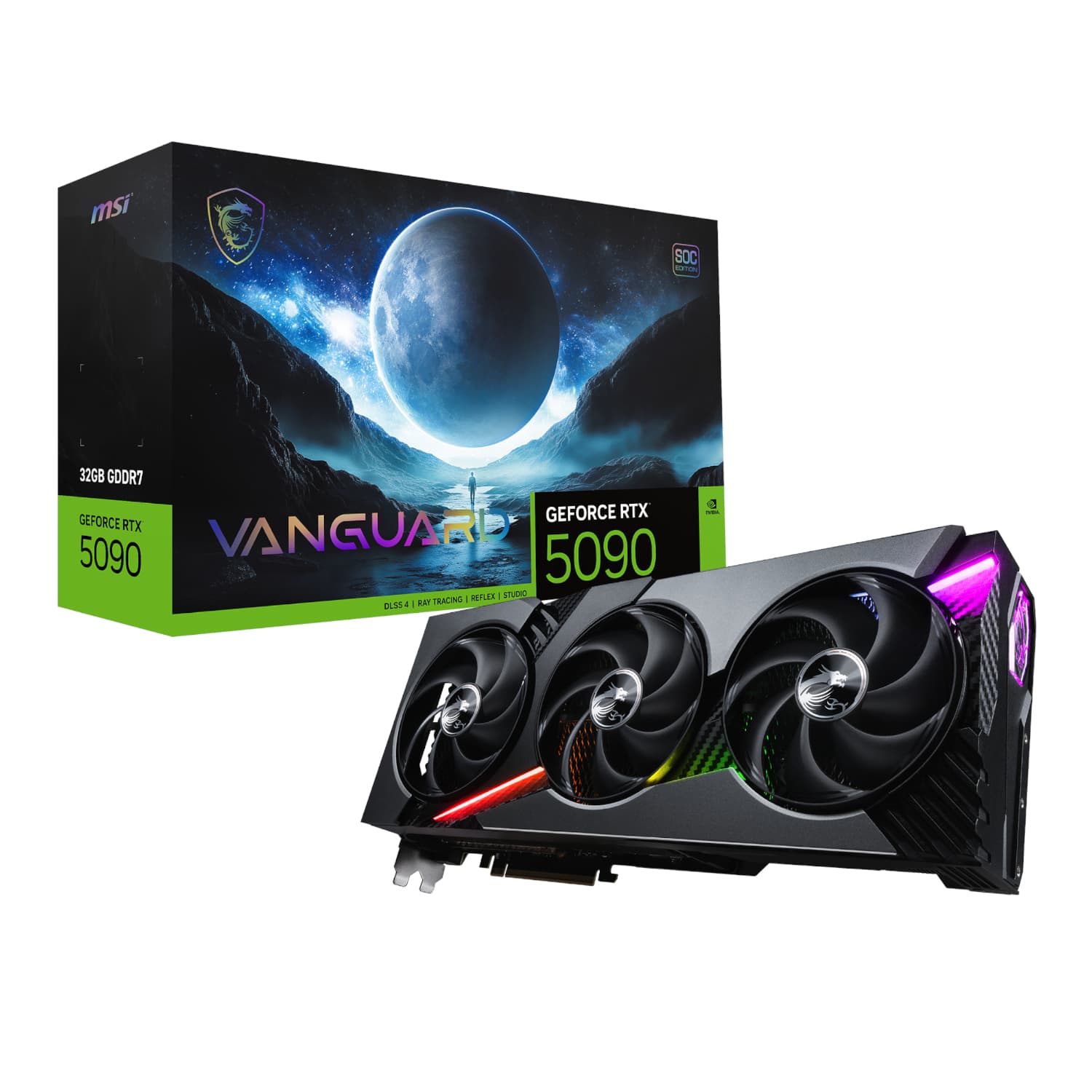 MSI GeForce RTX 5090 VANGUARD SOC 32G Graphics Card — image 1