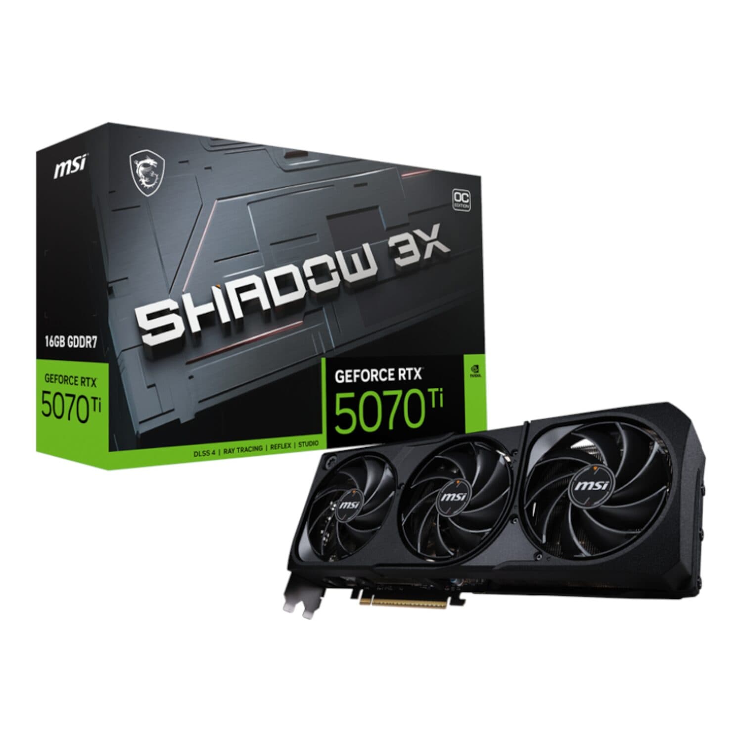 MSI GeForce RTX 5070 Ti 16GB GDDR7 SHADOW 3X OC Graphics Card — image 1