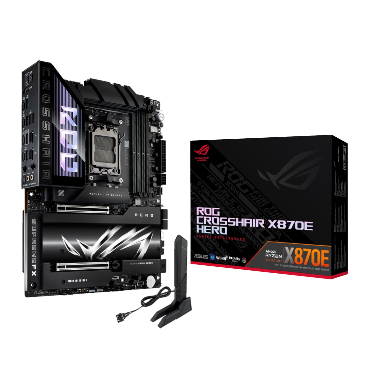 Asus ROG Crosshair X870E HERO ATX Gaming Motherboard — image 1