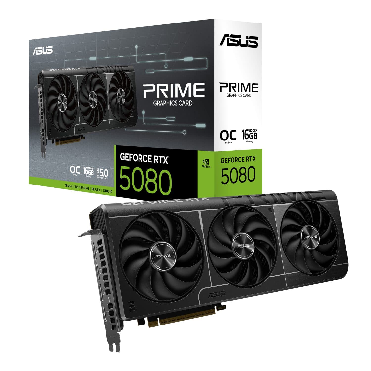 ASUS PRIME GeForce RTX 5080 16GB OC Edition GDDR7 Graphics Card — image 1