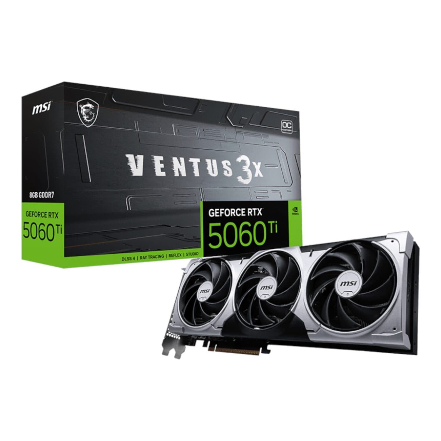 MSI GeForce RTX 5060 Ti VENTUS 3X OC 16GB GDDR7 Graphics Card — image 1