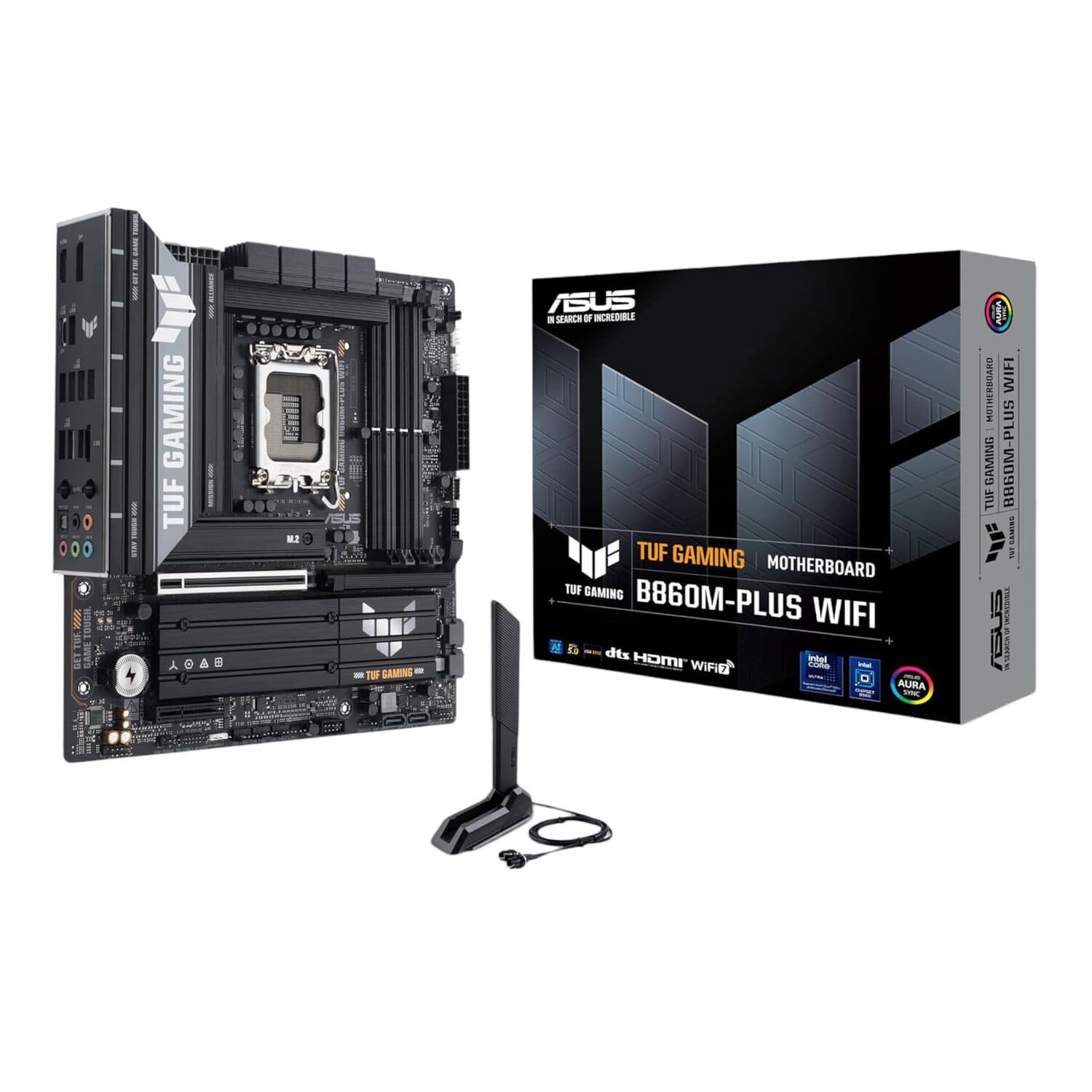 Asus TUF Gaming B860M-Plus Wi-Fi M-ATX Motherboard – Intel LGA1851, DDR5, PCIe 5.0. Wi-Fi 7 — image 1