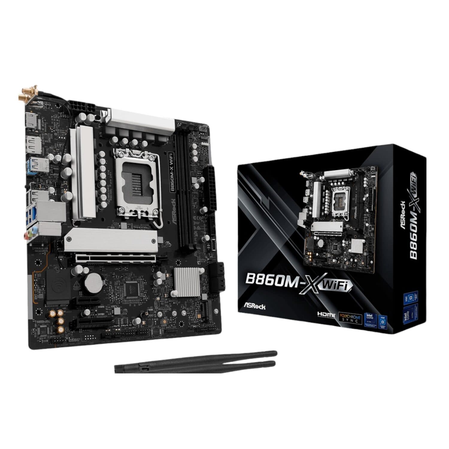 ASRock B860M-X Micro ATX DDR5 Motherboard (PCIe 5 and Wi-Fi 6E) — image 1