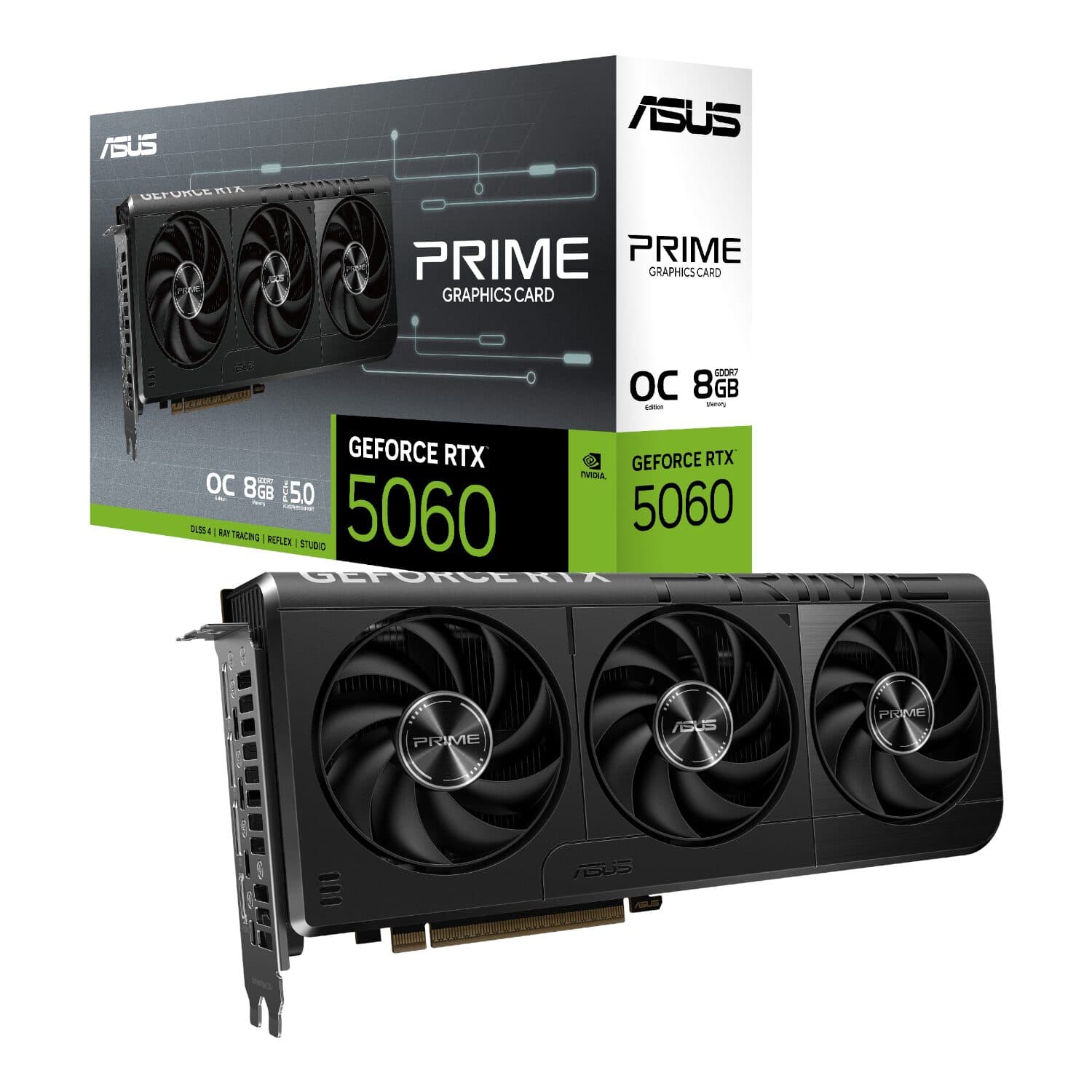ASUS PRIME GeForce RTX 5060 OC 8GB GDDR7 GPU – SFF-Ready Graphics Card — image 1