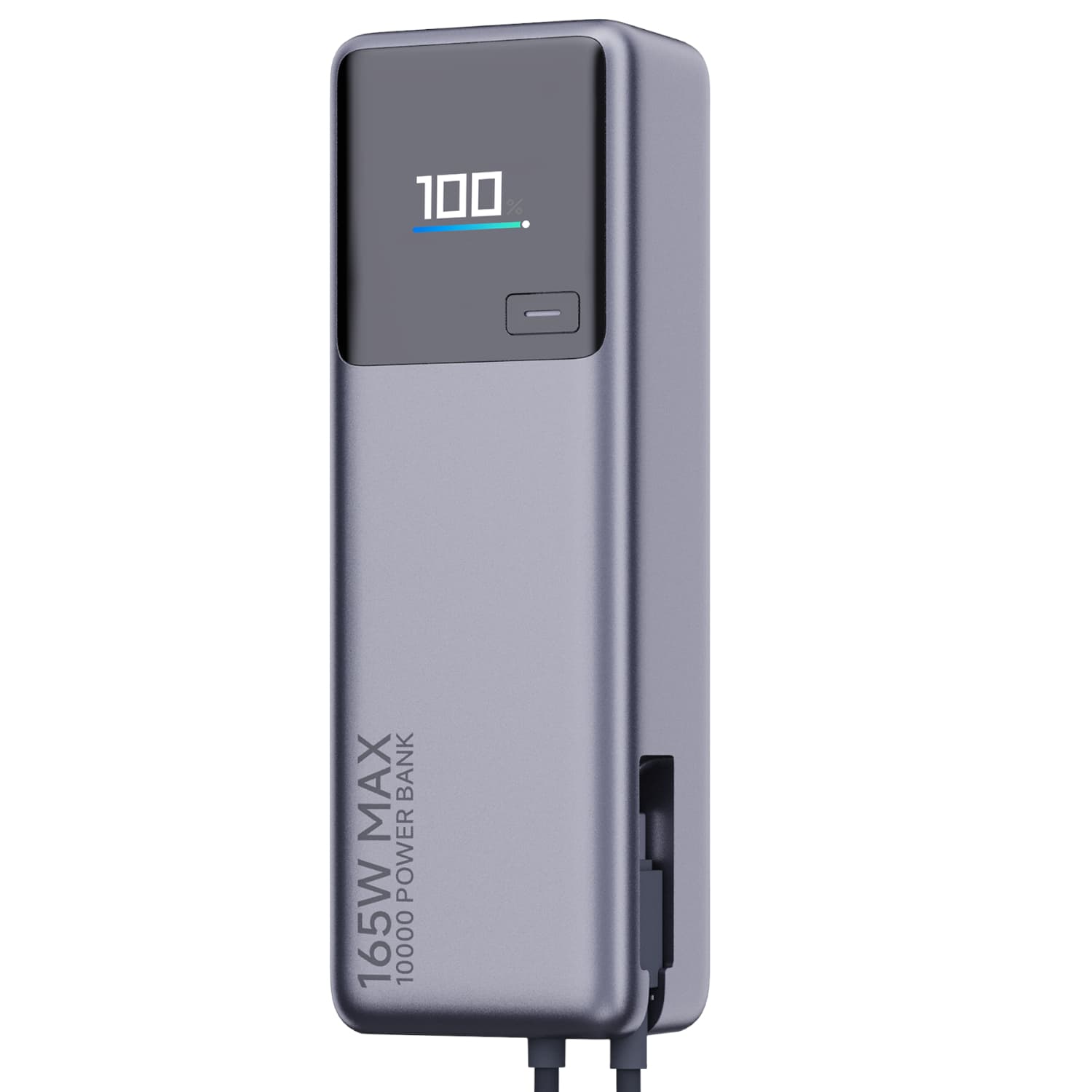 Xiaomi 165W Power Bank 10000mAh (Integrated Cable)-Silver — image 1