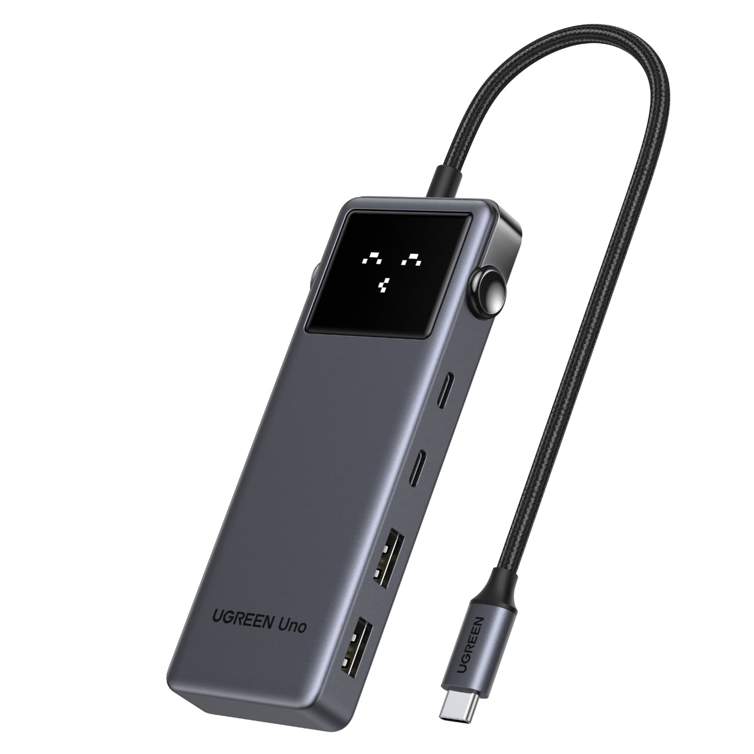 UGREEN 6-in-1 Type-C Hub with 4K HDMI, 100W PD and 10Gbps USB Ports – Grey — image 1