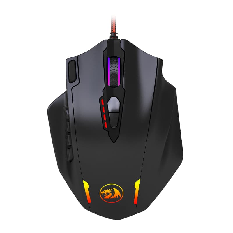REDRAGON IMPACT 12400DPI MMO Gaming Mouse - Black — image 1