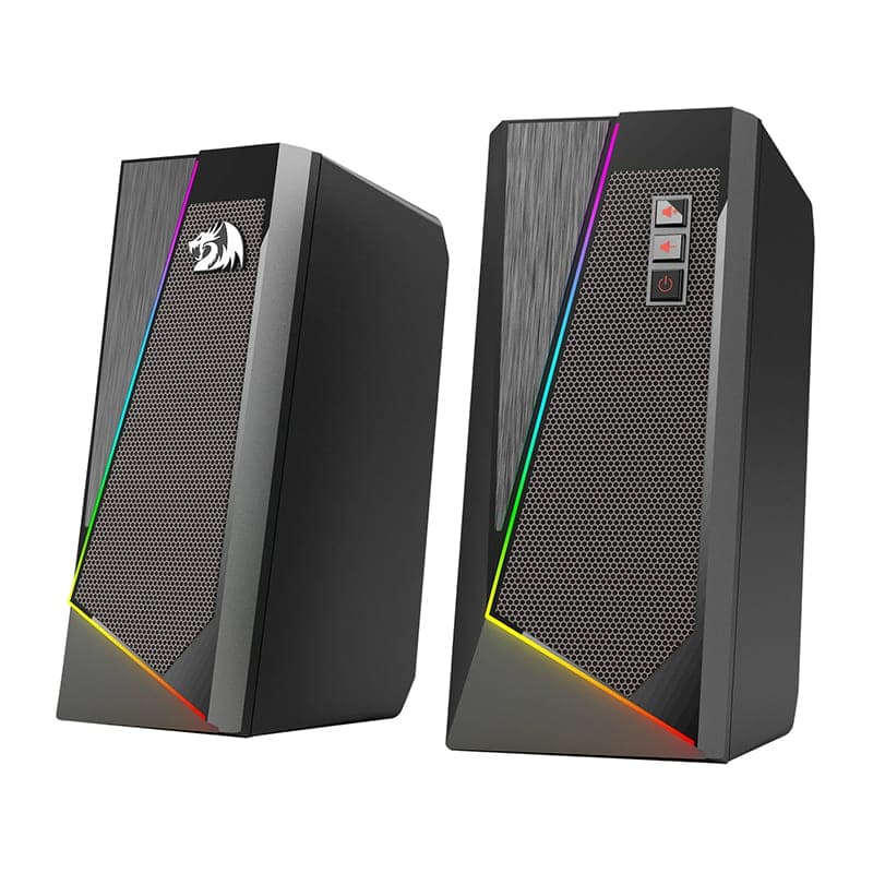 REDRAGON 2.0 Satellite Speaker ANVIL 2 x 3W RGB USB|Aux Gaming Speaker - Black — image 1