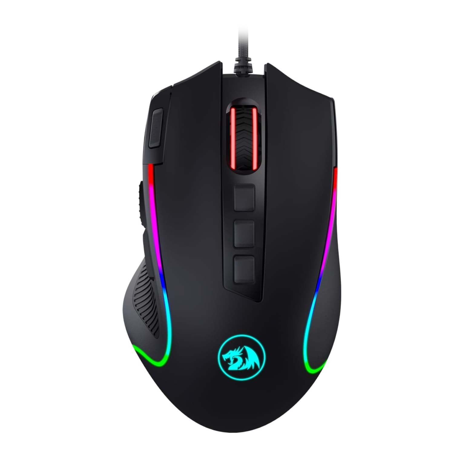 REDRAGON PREDATOR 4000DPI RGB Ergo Gaming Mouse - Black — image 1