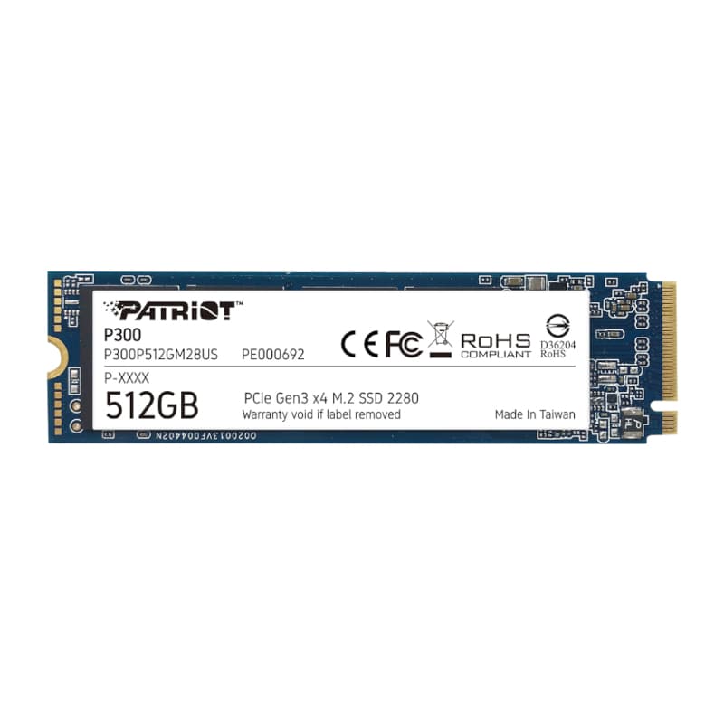 Patriot P300 512GB M.2 PCIe NVMe SSD — image 1
