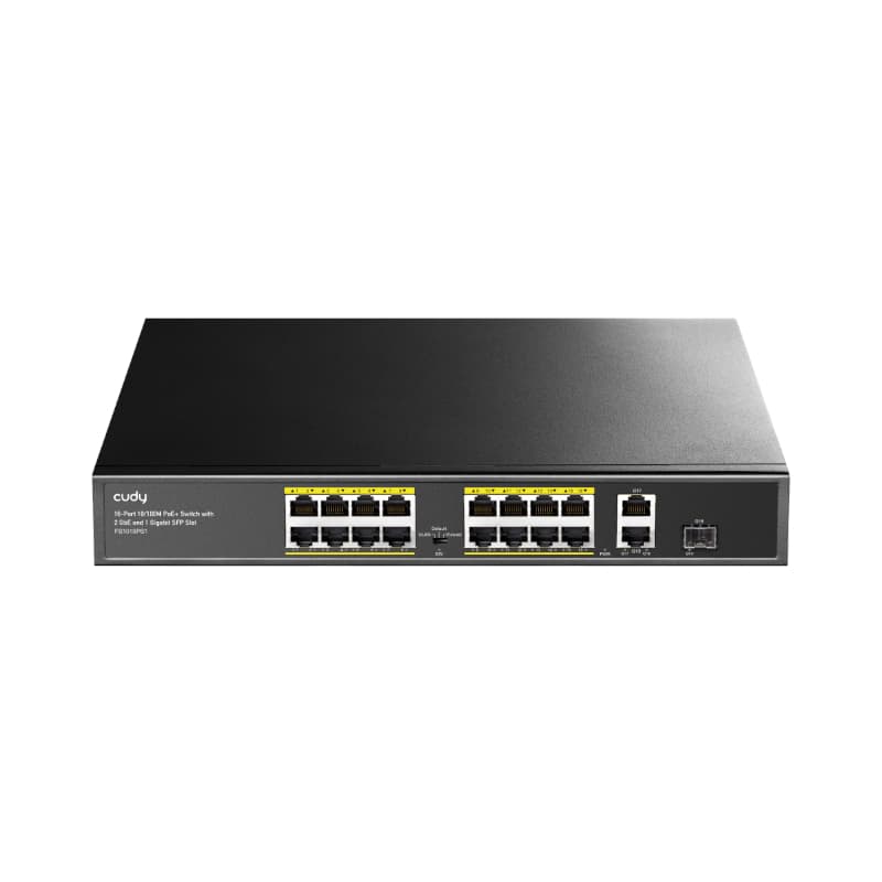 Cudy 16-Port Unmanaged PoE+ Switch - Rack Mount — image 1