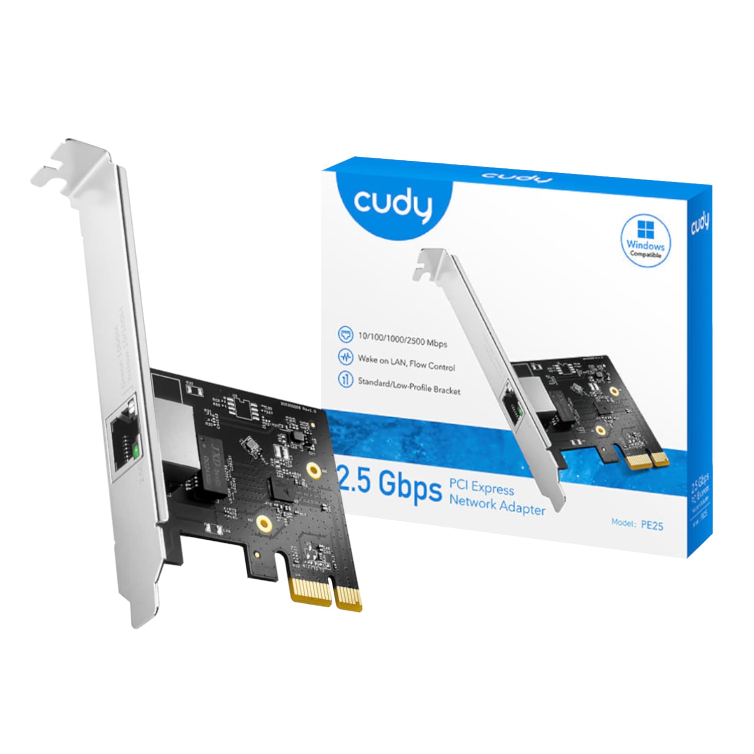 Cudy 2.5Gbps PCI-E Ethernet Adapter — image 1