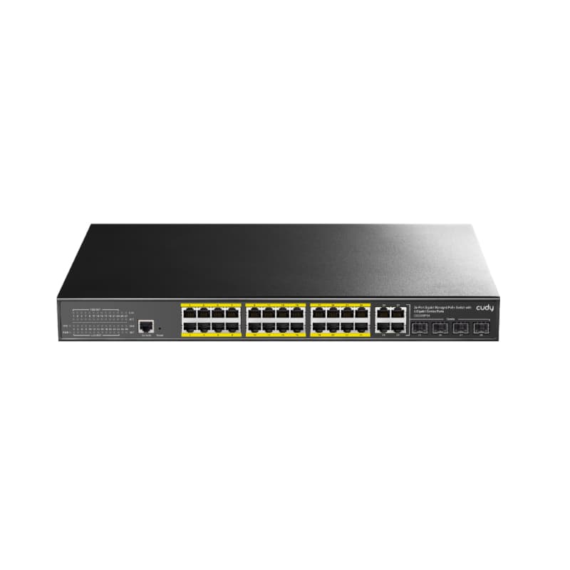Cudy 24 Port Layer 2 Managed Gigabit PoE Switch — image 1