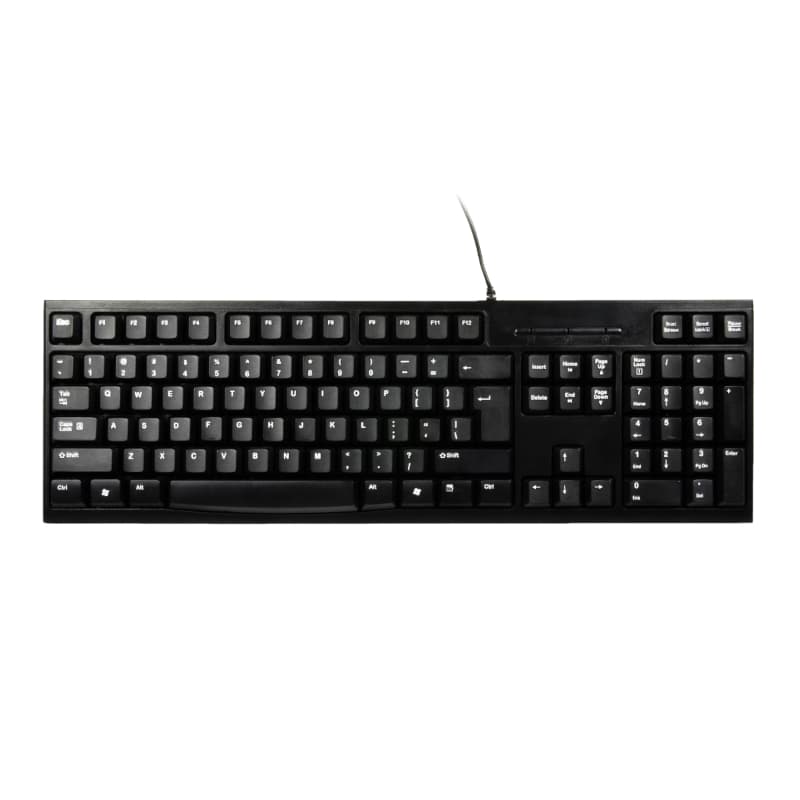 Port Connect Office Budget Wired Keyboard-Black — image 1