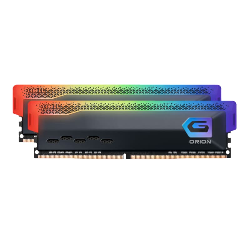 Geil Orion RGB 16GB KIT(2X8GB) 3600MHz DDR4 Desktop Gaming Memory - Grey — image 1