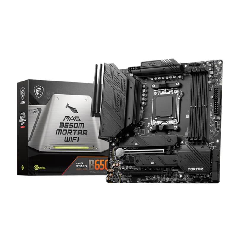 MSI MAG B650M MORTAR WIFI AMD AM5 mATX Gaming Motherboard — image 1