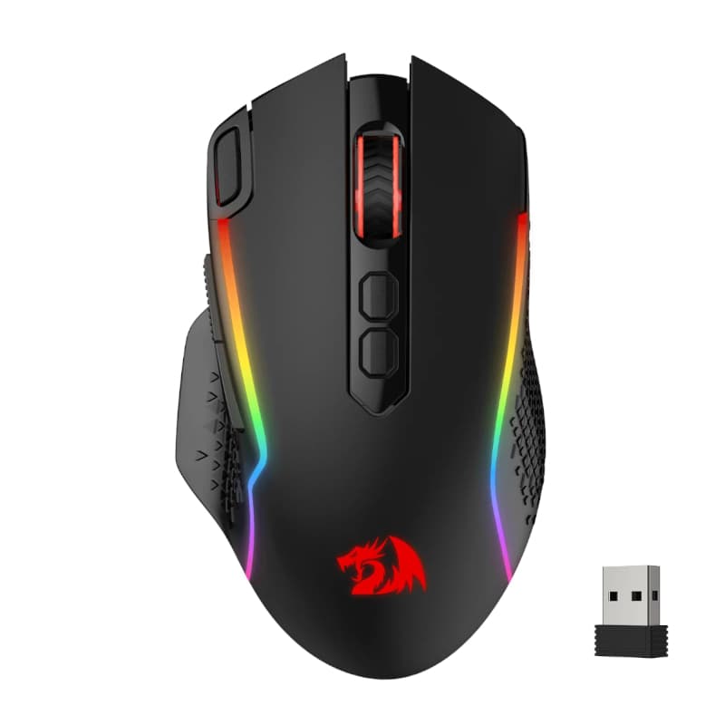 REDRAGON Taipan Pro 10000DPI RGB Wireless Gaming Mouse - Black — image 1