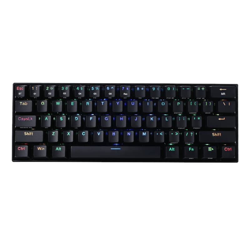 REDRAGON DRACONIC PRO Mechanical 61 Key|Bluetooth 5.0|RGB 9 Colour Modes|Rechargable Battery|Type-C Charging Cable Gaming Keyboard - Black — image 1