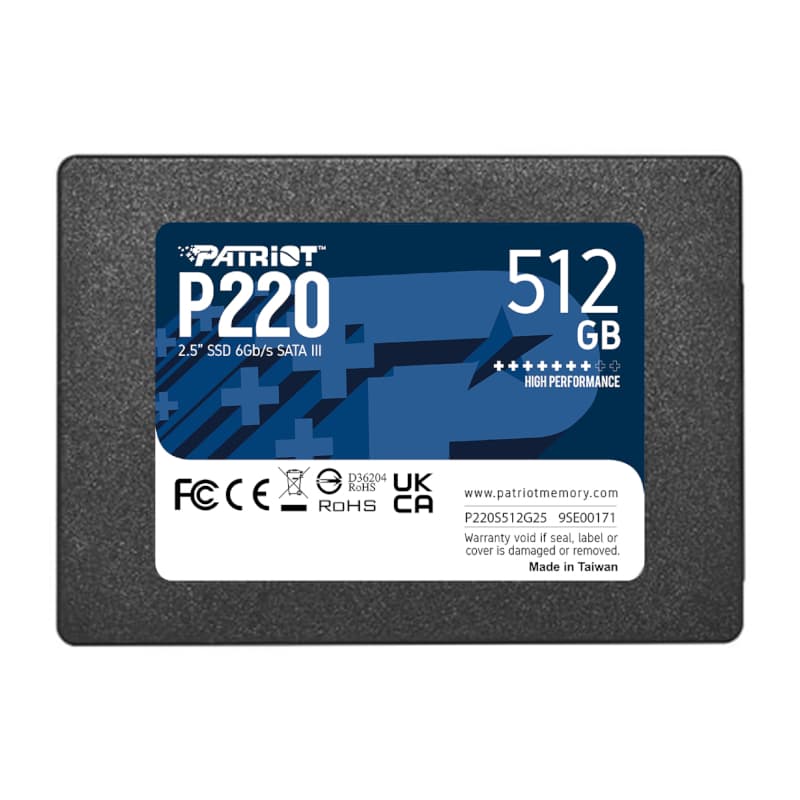 Patriot P220 512GB 2.5" SSD — image 1