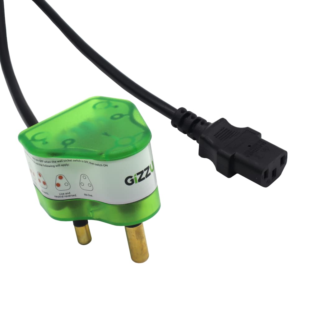 Gizzu Surge Protector 10A Kettle Plug Cable 1.5M — image 1
